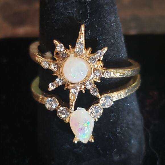 Boho bundle‎ rings size 6-8 - Picture 2 of 11